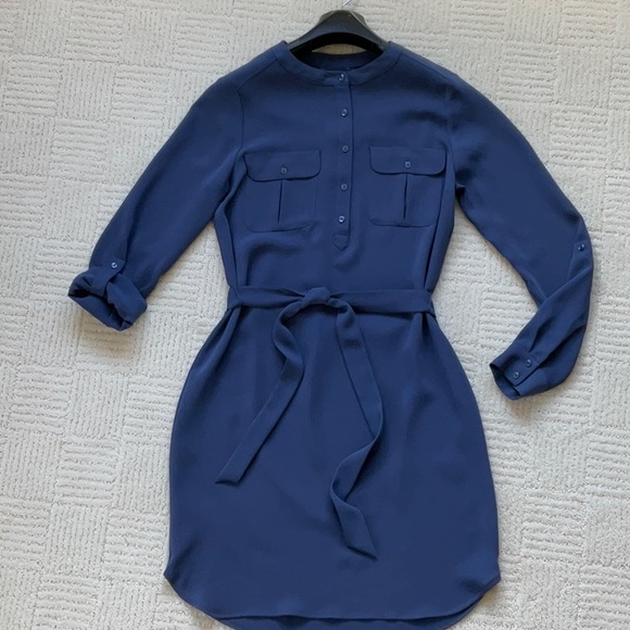 Adrienne Vitttadini banded collar Dress NWOT - Picture 3 of 10